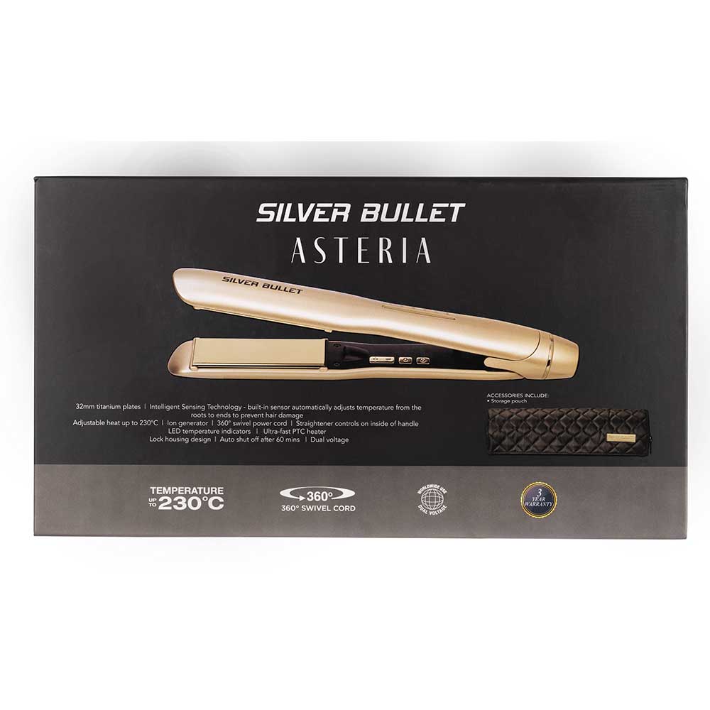 Asteria Ionic Titanium 32mm Straightener - Champagne - Image 4