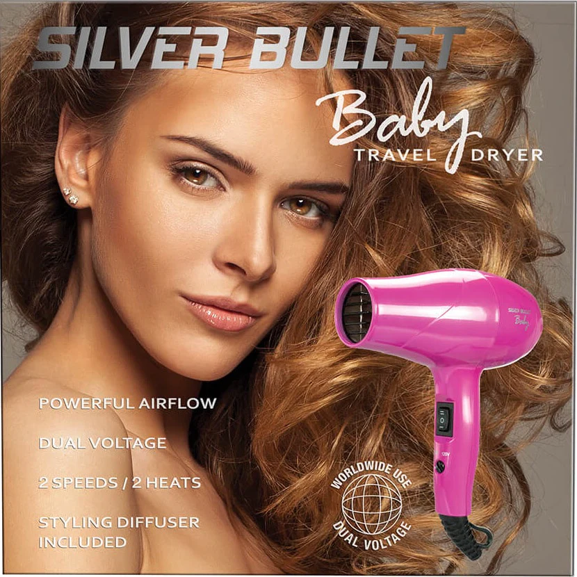 Metallic Baby Dryer 1200W - Pink - Image 3