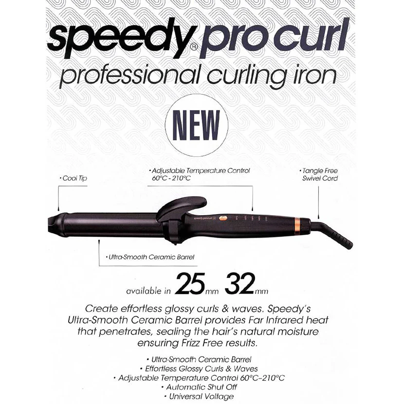 Procurl Curling Tong 25mm With Bonus Hi Lift Bounce Tube Curl Creme - Image 4
