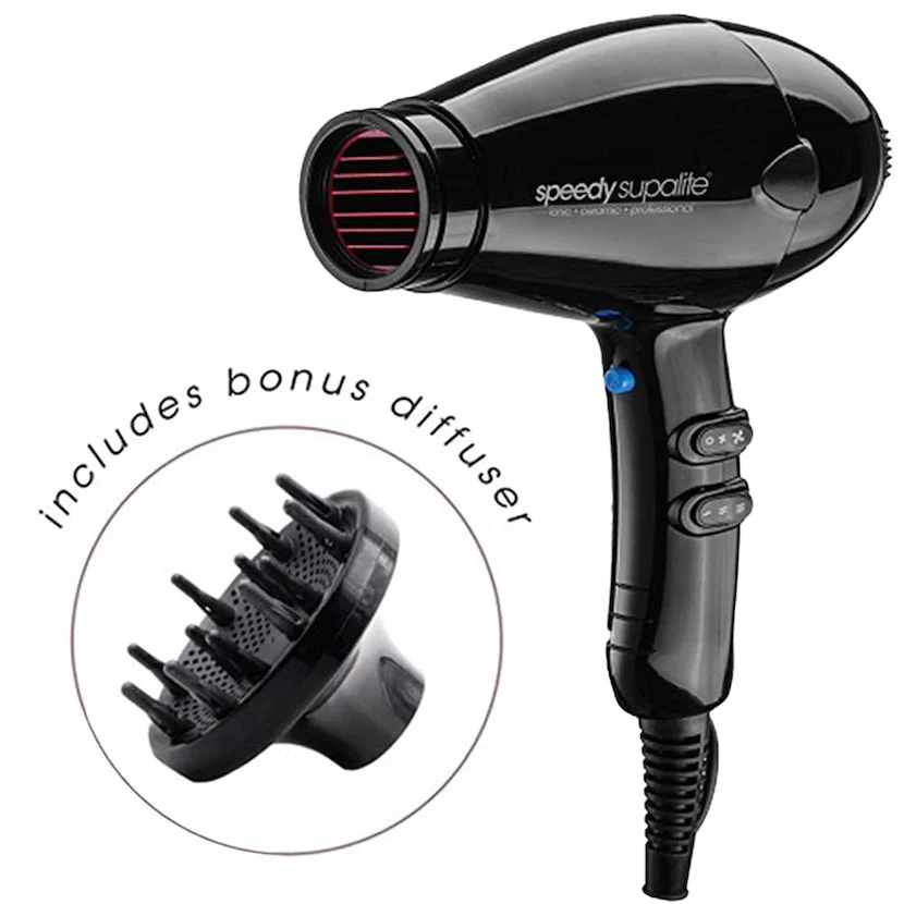 Supalite Ceramic Black Dryer & Brush Pack - Image 3