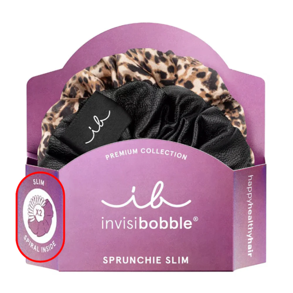Sprunchie Slim Premium Leo Is The New Black Scrunchie 2pc - Image 2