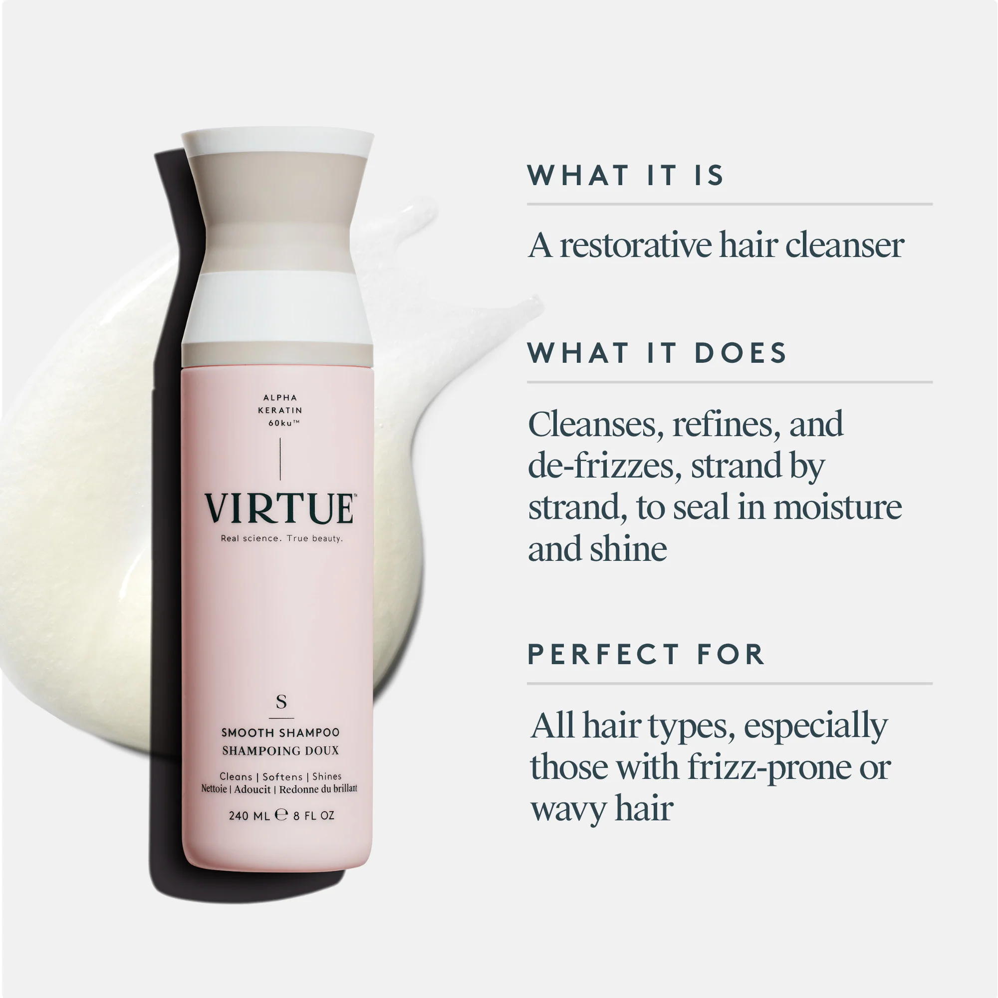 Smooth Shampoo 240ml - Image 2