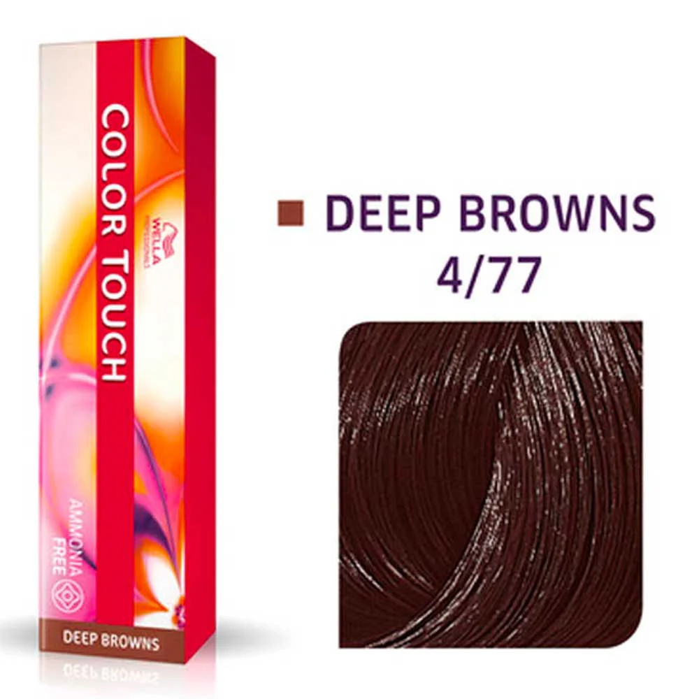 Color Touch 4/77 Medium Brown Intense Brown 60g - Image 2