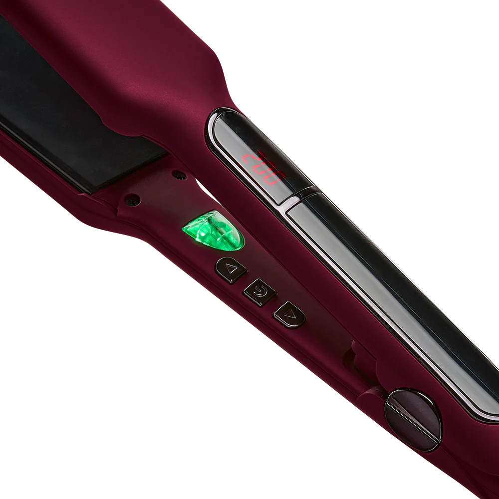 X42 Ceramic Extra Wide Hair Straightener - Sangria - Image 3